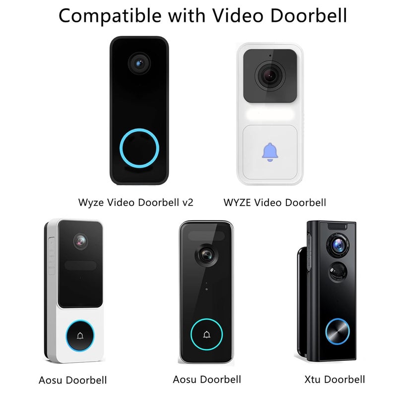TEKCAM 24V Doorbell Transformer Compatible with WYZE Doorbell v2, AOSU Doorbell, XTU Doorbell, 16ft Doorbell Power Adapter, Black (No Doorbell) - Image 2